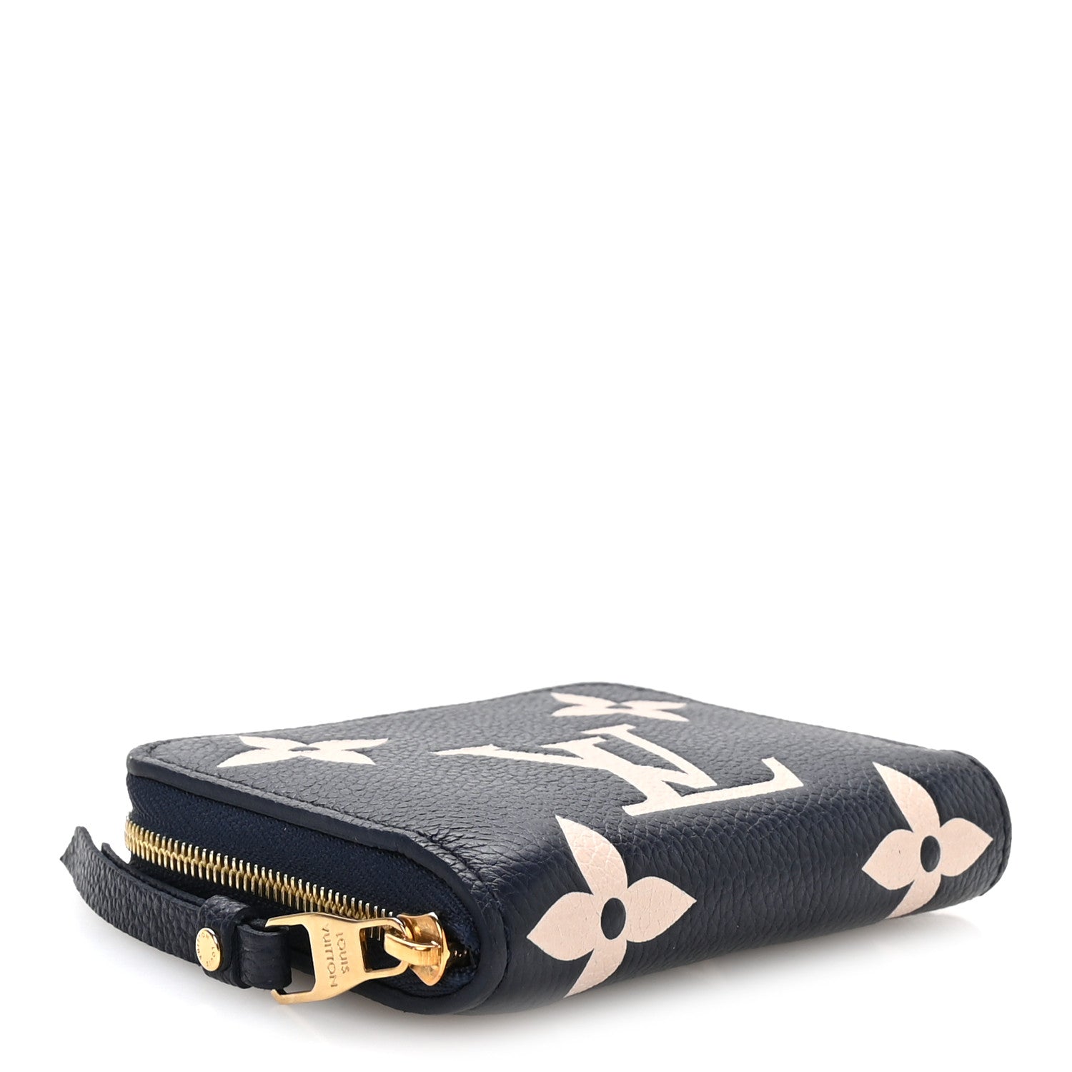 Louis Vuitton Empreinte Monogram Giant Zippy Coin Purse Navy Creme