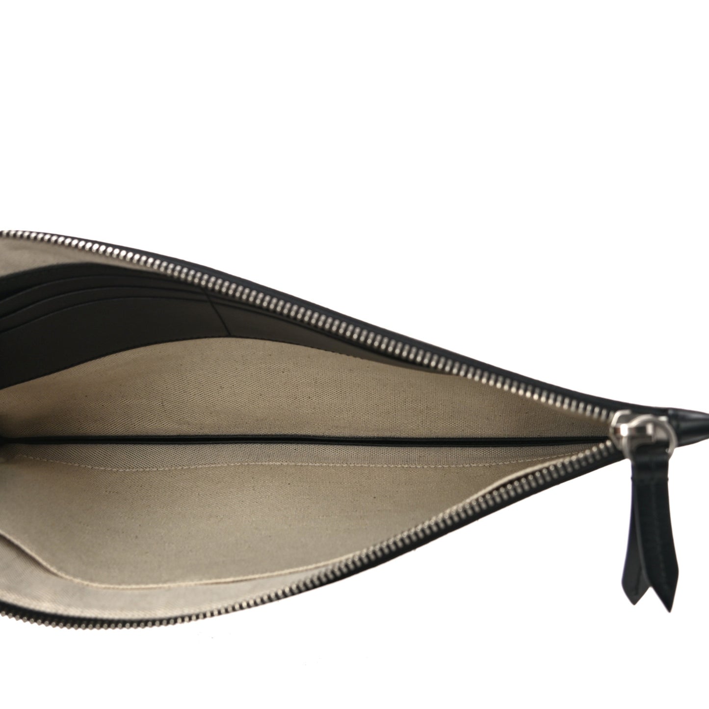GG Supreme Monogram Blind For Love Wristlet Pouch Black