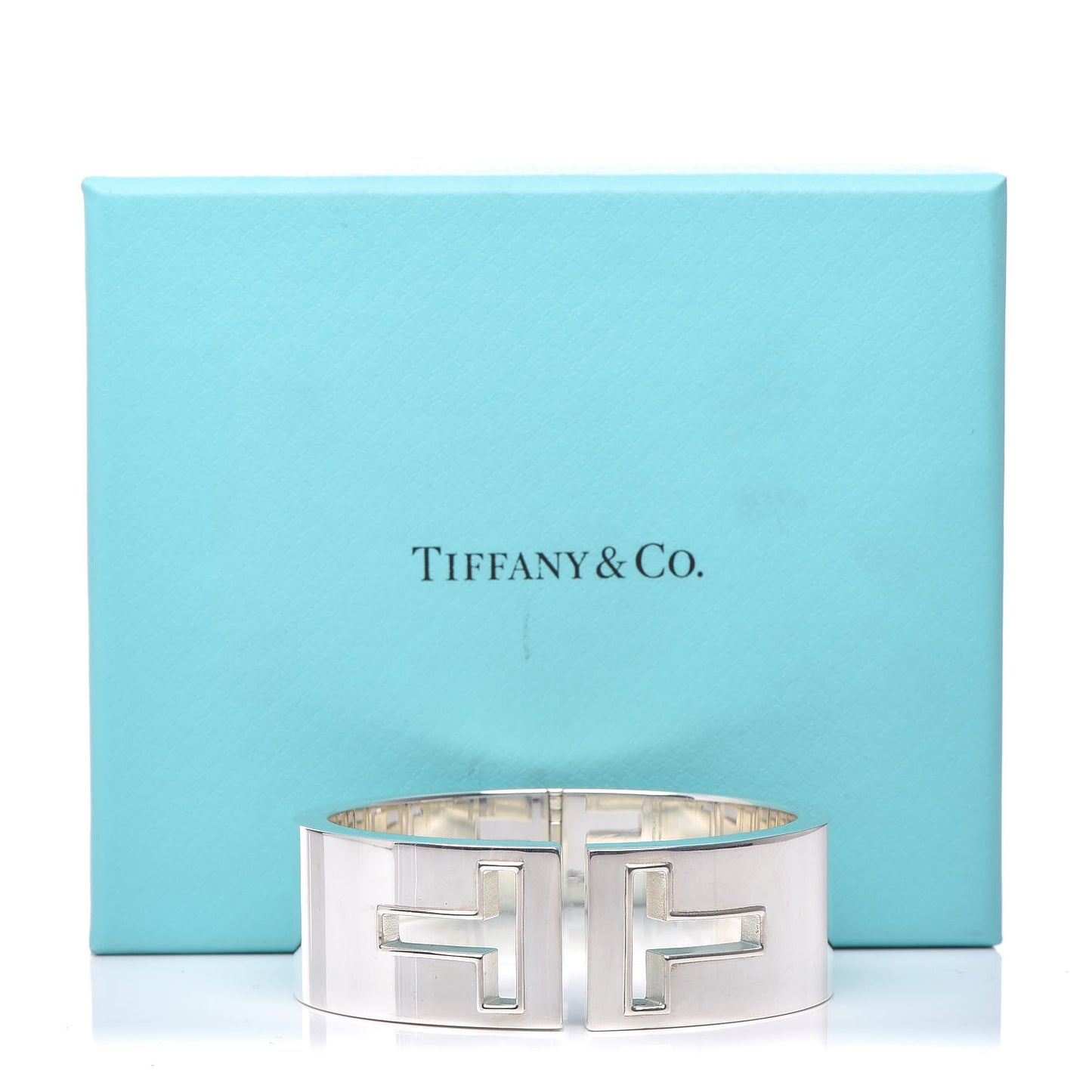 Sterling Silver T Cutout Cuff Bracelet
