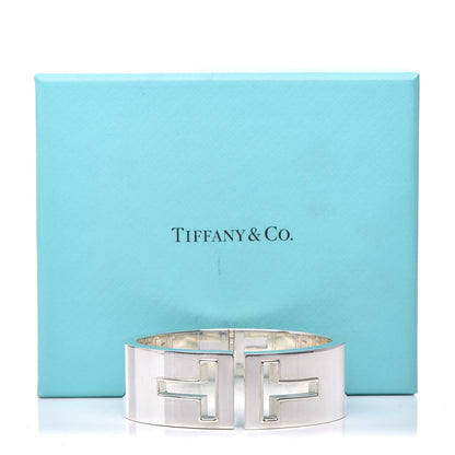 Tiffany Sterling Silver T Cutout Cuff Bracelet 5 of 5