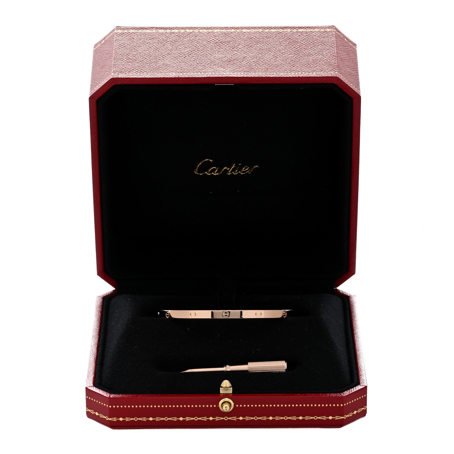 Cartier 18K Pink Gold Small LOVE Bracelet 17 5 of 6