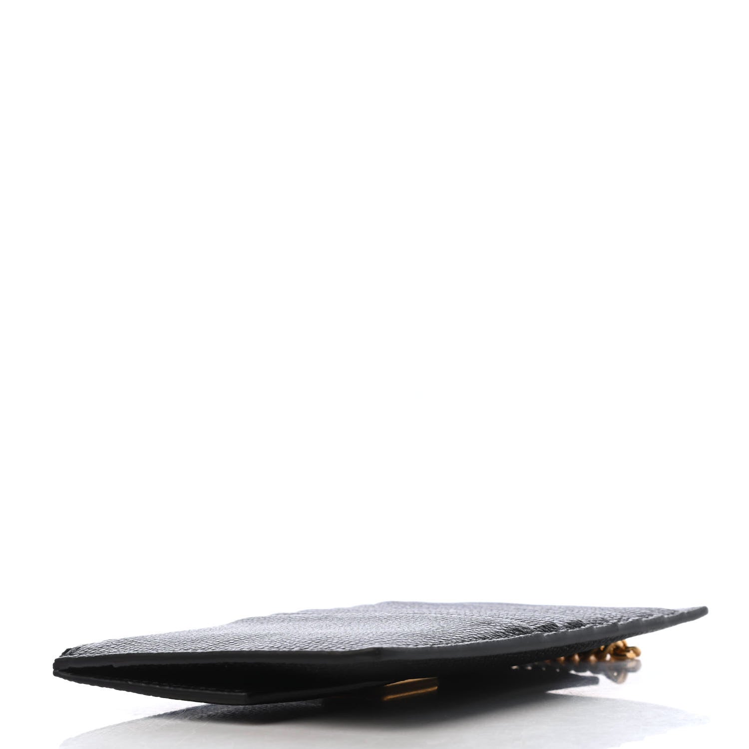 Valentino Garavani Grained Calfskin VLogo Zippered Card Holder Black 4 of 7