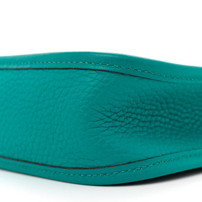 Hermes Taurillon Clemence Evelyne TPM Bleu Paon 10 of 11