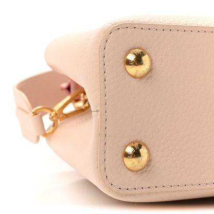 Louis Vuitton Taurillon Ostrich Capucines BB Powder Pink Beige 8 of 9