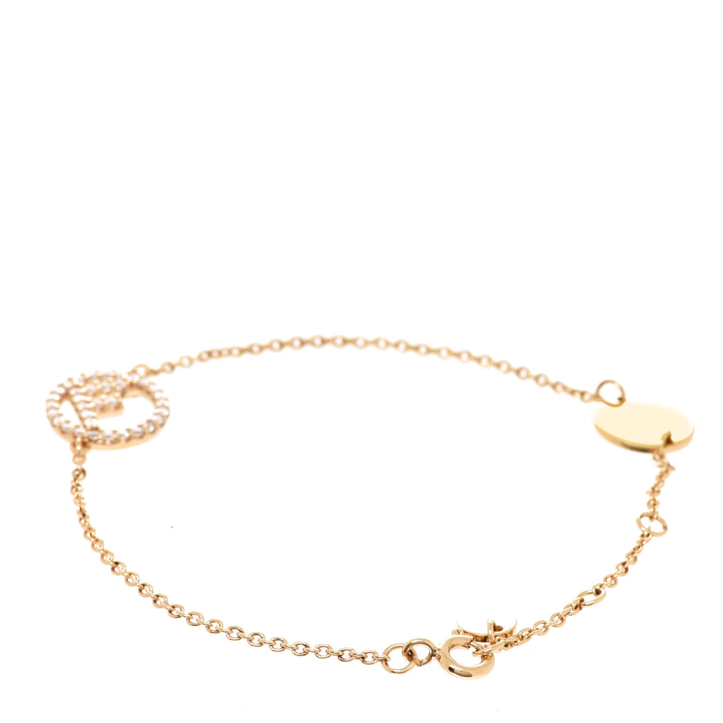 Metal Crystal F is Fendi Bracelet Gold