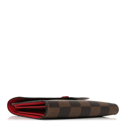 Louis Vuitton Damier Ebene Victorine Wallet Red 4 of 7