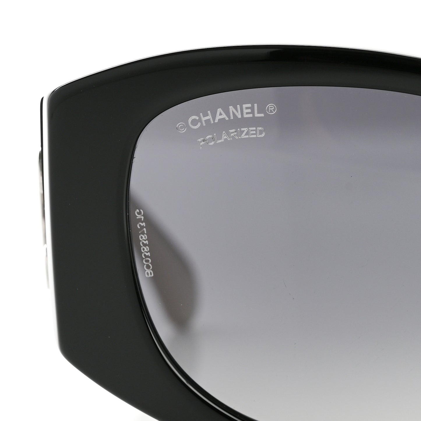 Acetate Oval Sunglasses 5524-A Black Beige