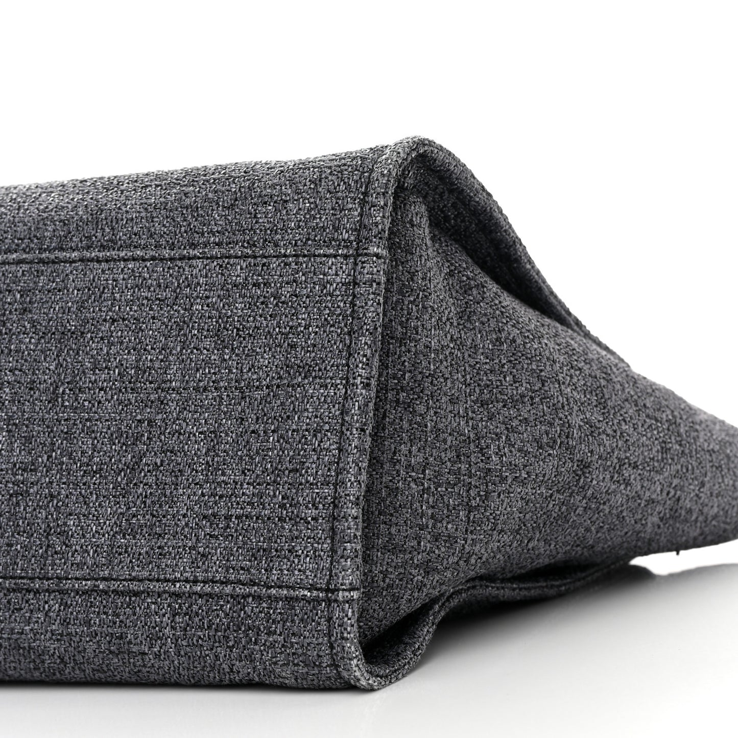 Lurex Boucle Medium Deauville Tote Black