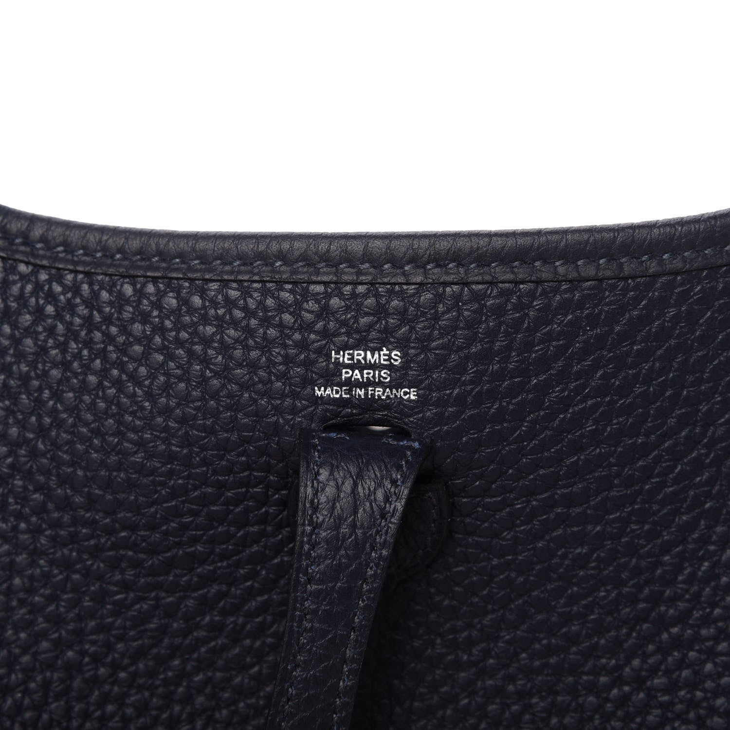 Hermes Taurillon Clemence Evelyne TPM Bleu Nuit 8 of 10