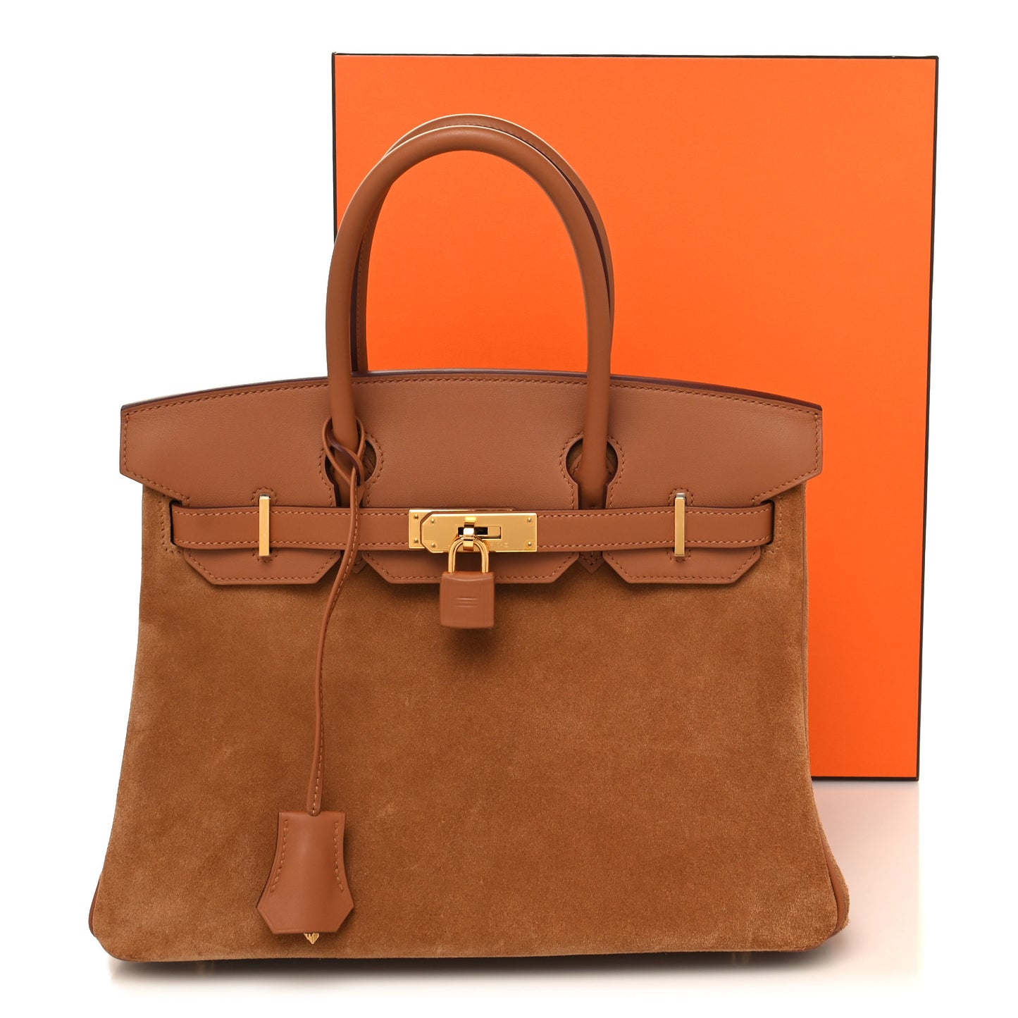 Veau Doblis Swift Grizzly Birkin 30 Gold