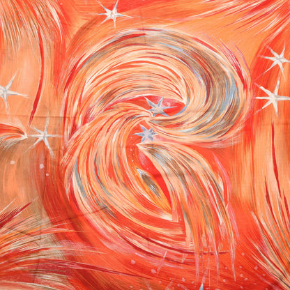 Hermes Cashmere Silk Feux Du Ciel Scarf 140 8 of 9