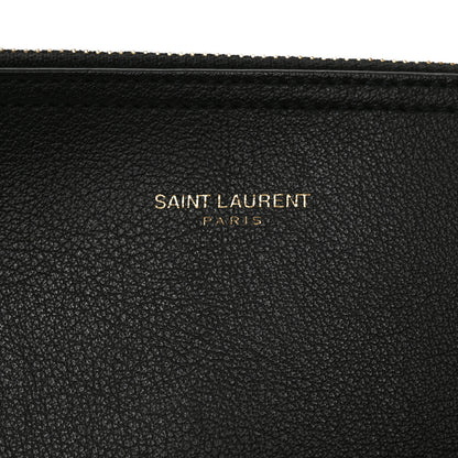 Saint Laurent Calfskin Large Shopping Tote Black 7 of 10