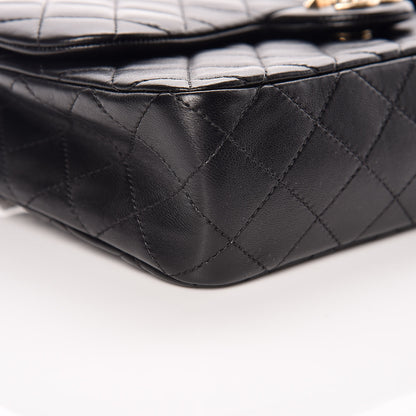 Chanel Lambskin Quilted Medium Westminster Pearl Flap Black 9 of 11