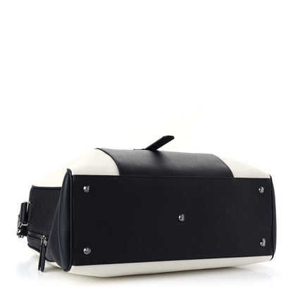 Delvaux Grained Calfskin D-off Black White 4 of 10