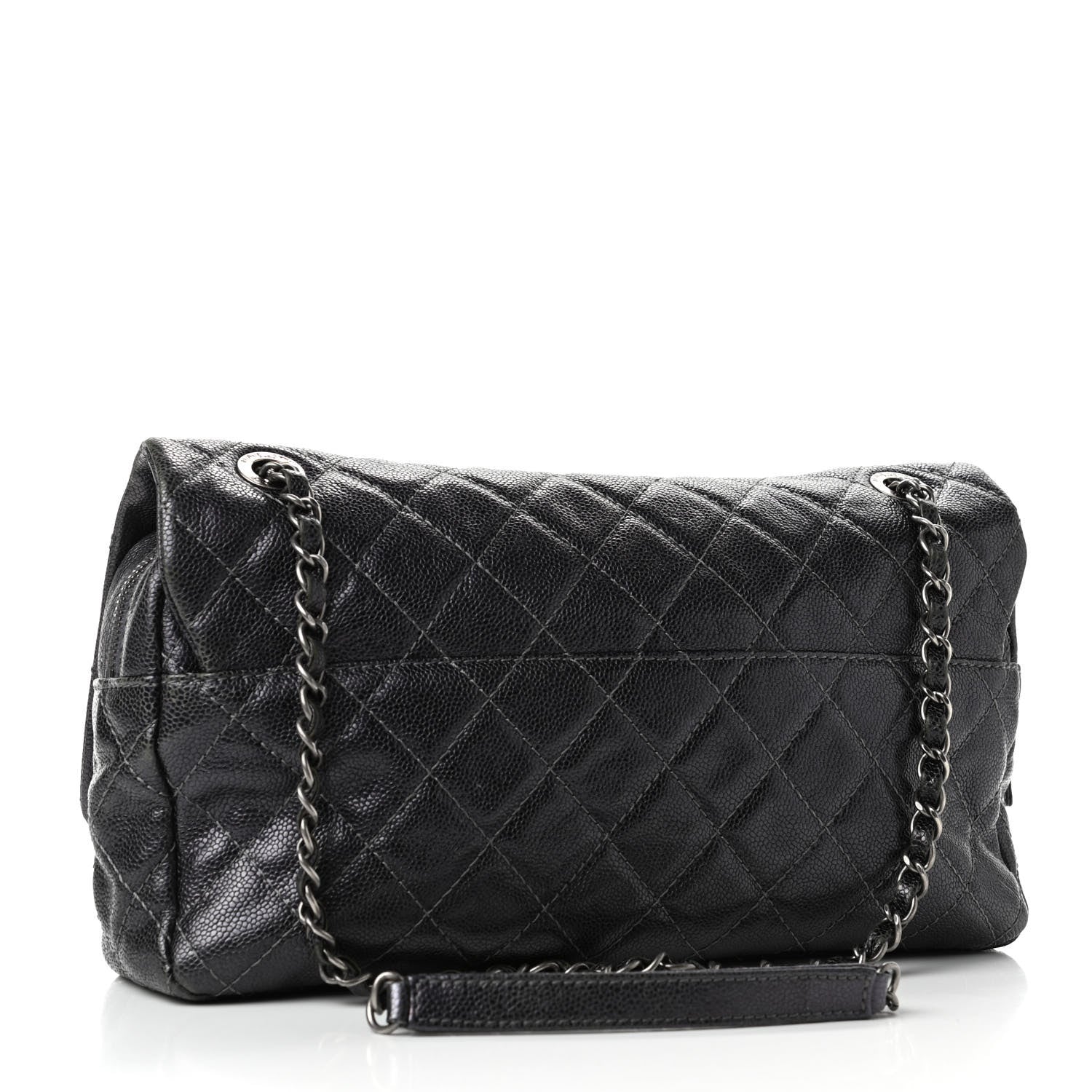 Chanel Iridescent Caviar Quilted Large Chic Flap Grey 2 of 5