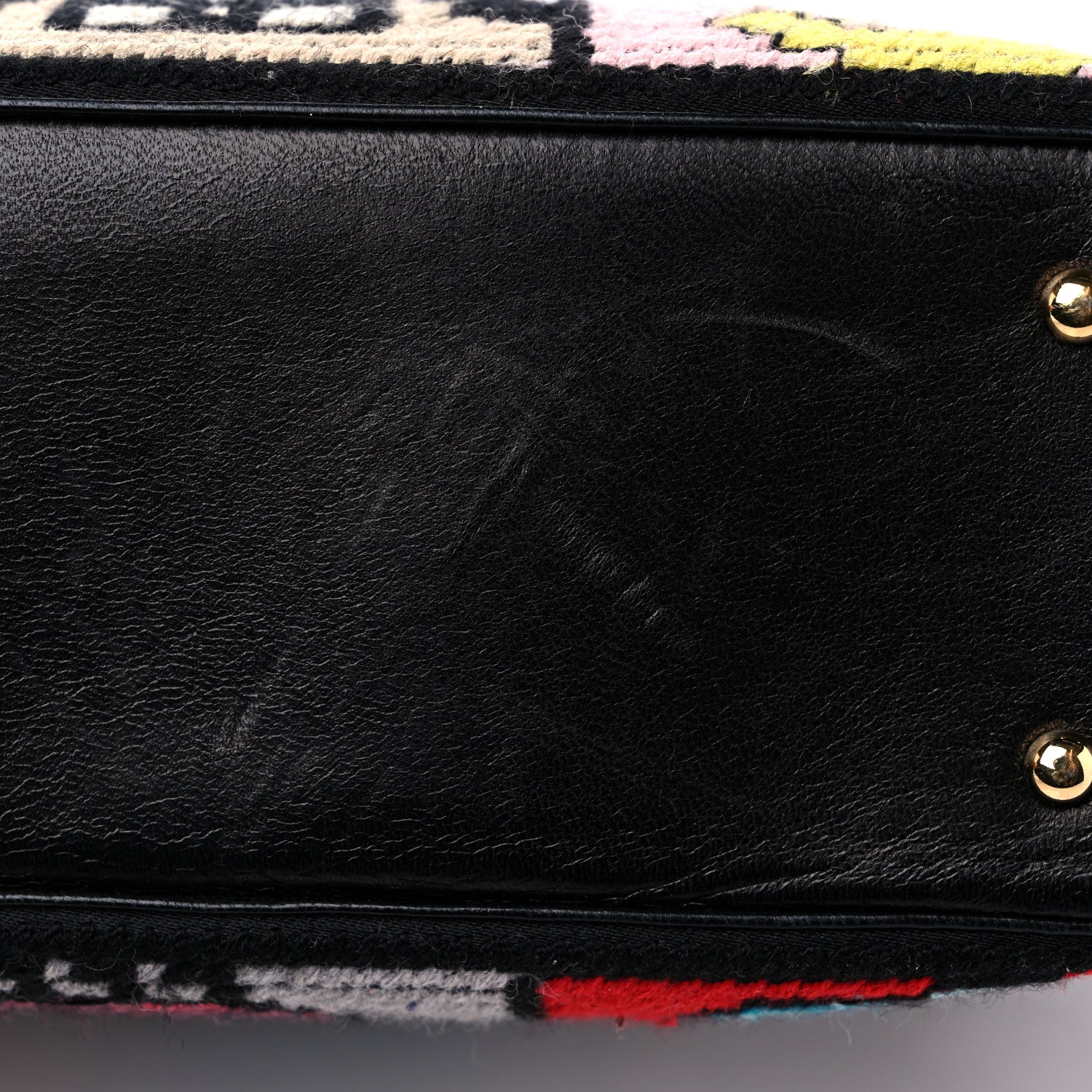Chanel Needlepoint Precious Symbols Shoulder Bag Black 14 of 15