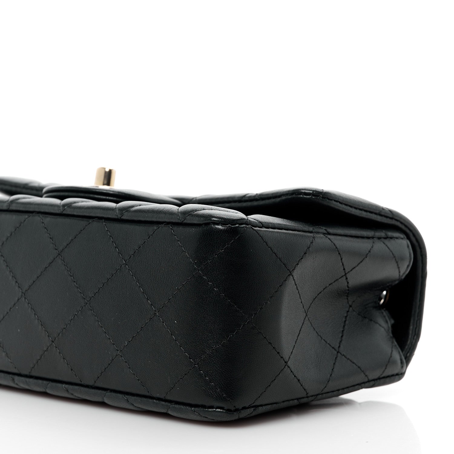 Chanel Lambskin Quilted Mini Rectangular Flap Black 11 of 12
