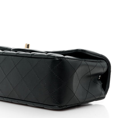 Chanel Lambskin Quilted Mini Rectangular Flap Black 11 of 12