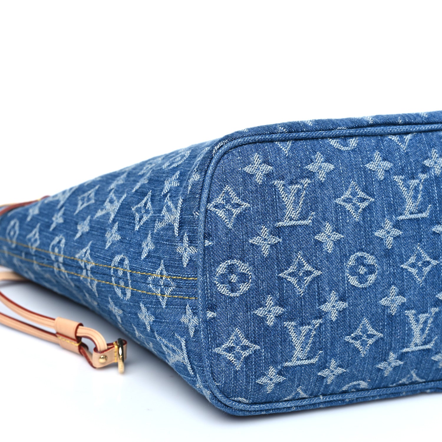 Louis Vuitton Monogram Denim Neo Neverfull MM Blue 8 of 9