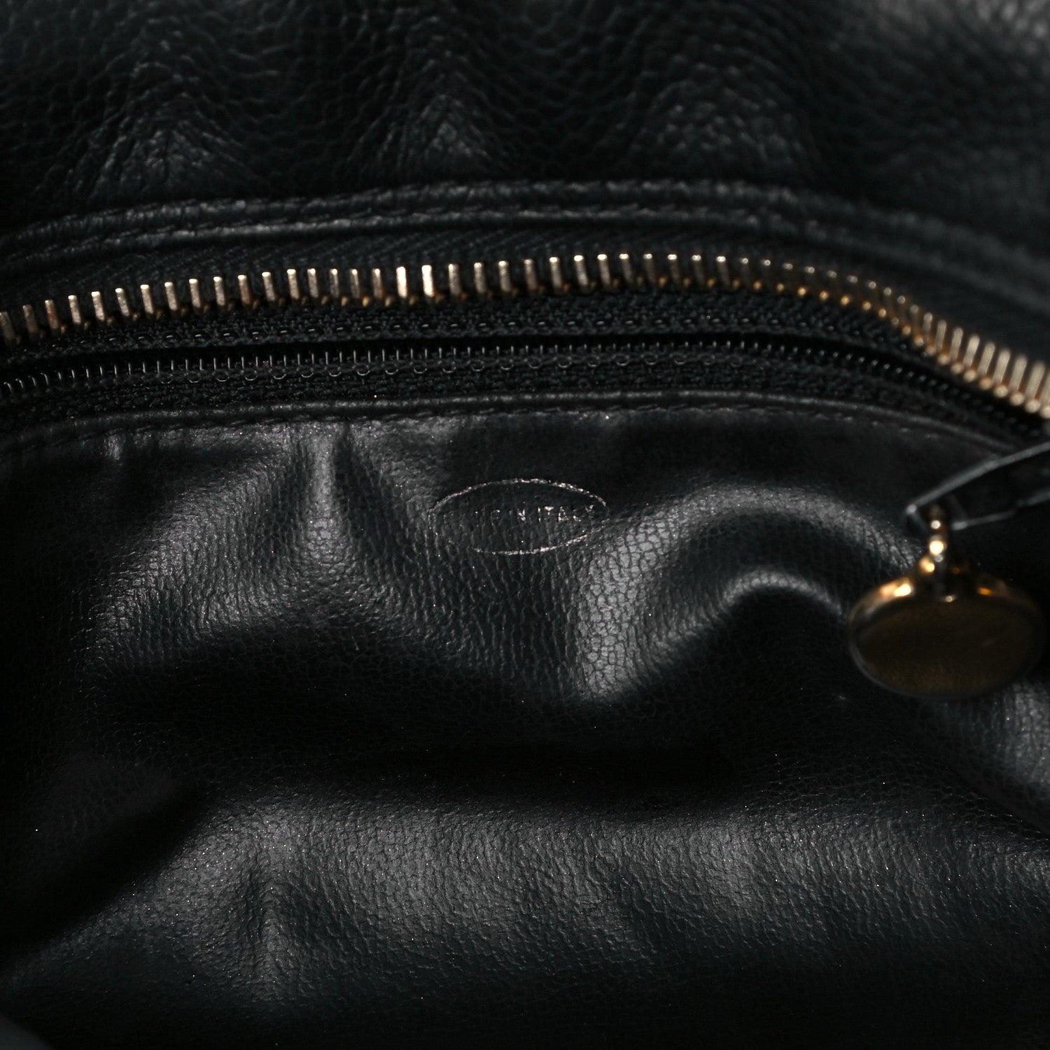 Chanel Caviar Timeless CC Cosmetic Pouch Bag Black 8 of 10
