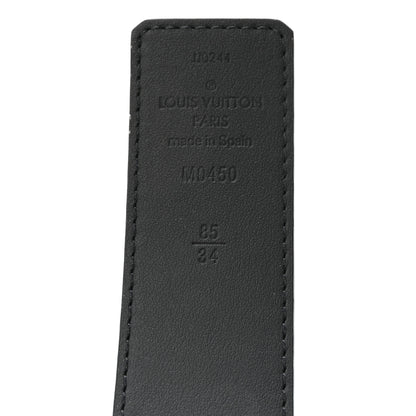 Louis Vuitton Calfskin Monogram Eclipse 40mm LV Initiales Reversible Belt 85 34 5 of 6