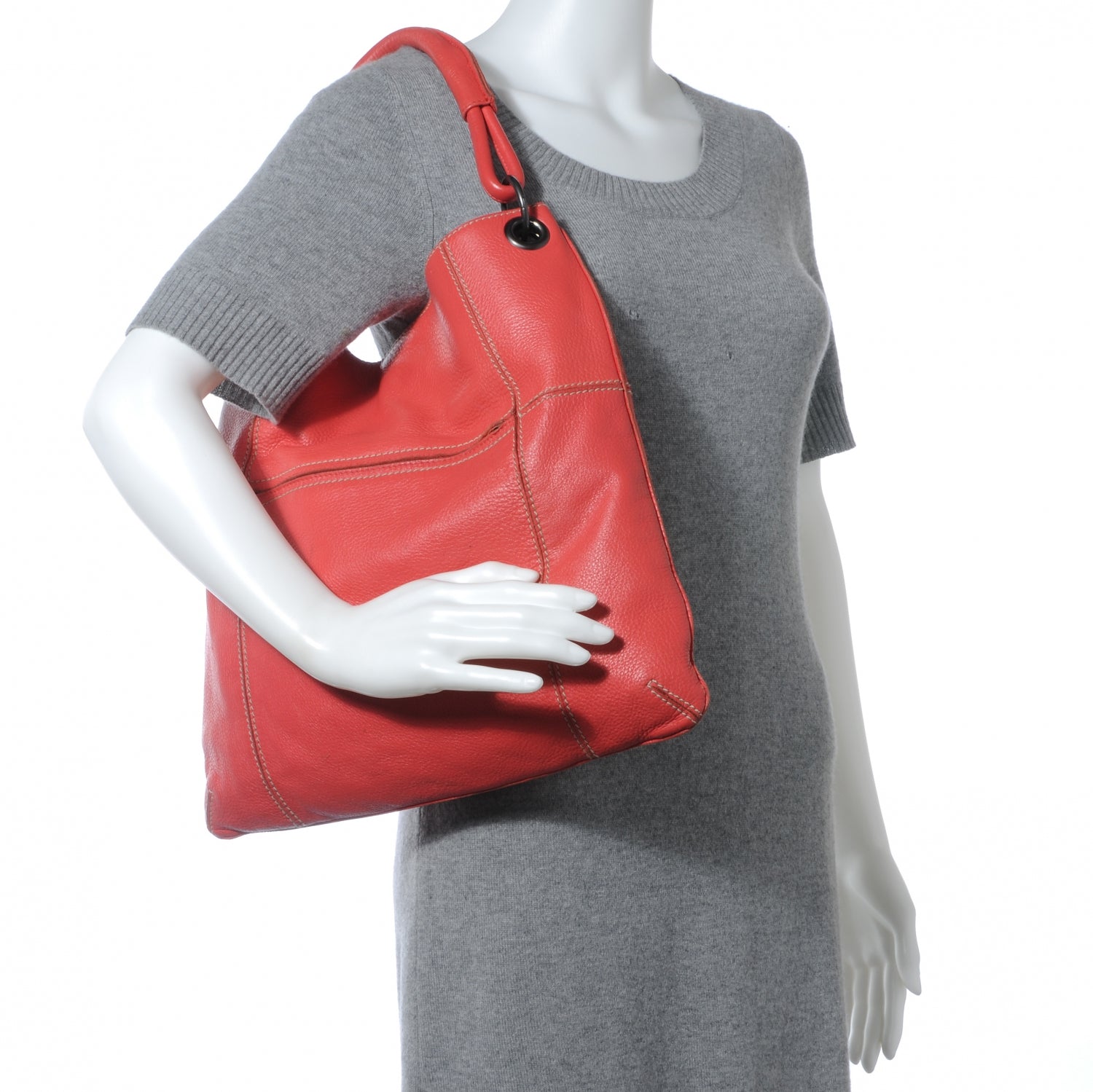 Bottega Veneta Cervo Leather Shoulder Bag 2 of 8
