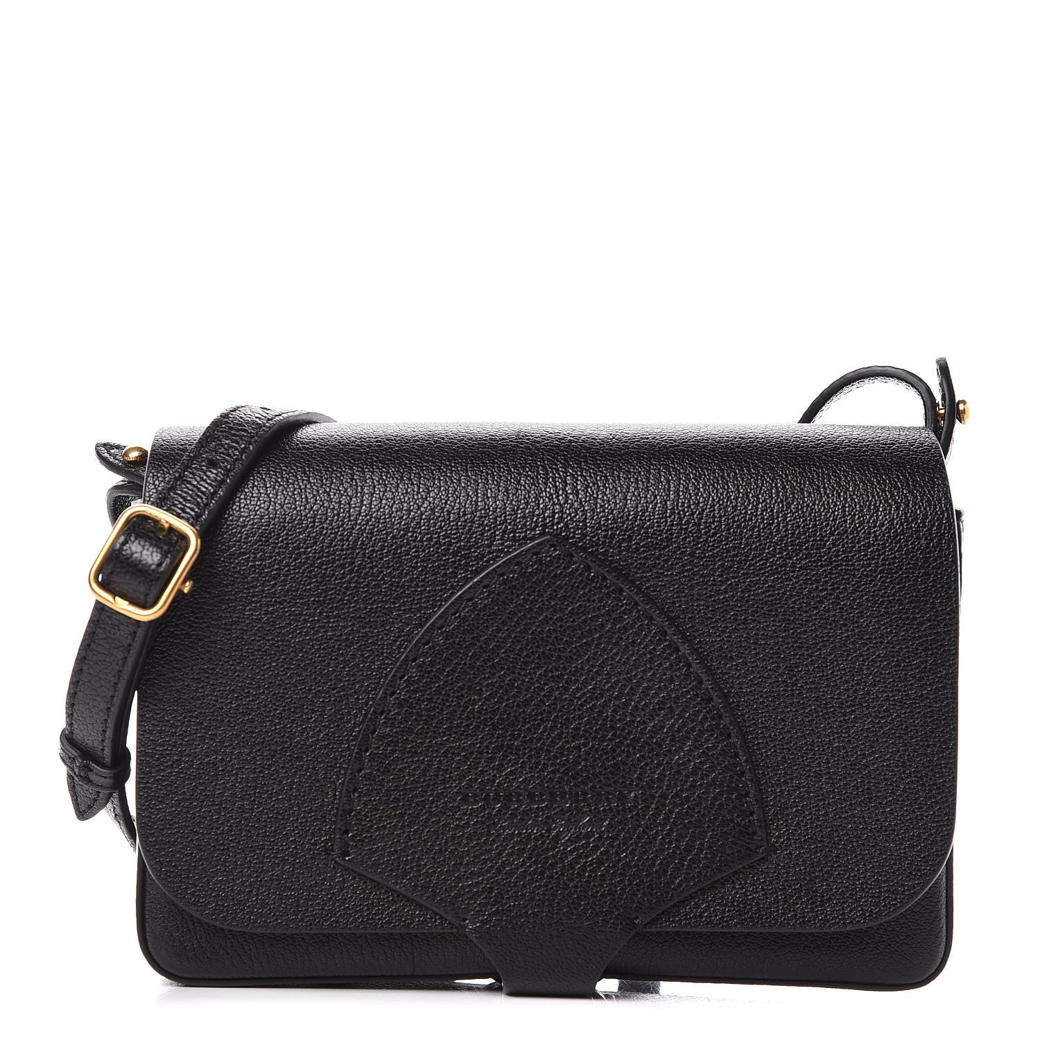 Burberry Goatskin Hampshire Crossbody Black 1 of 10