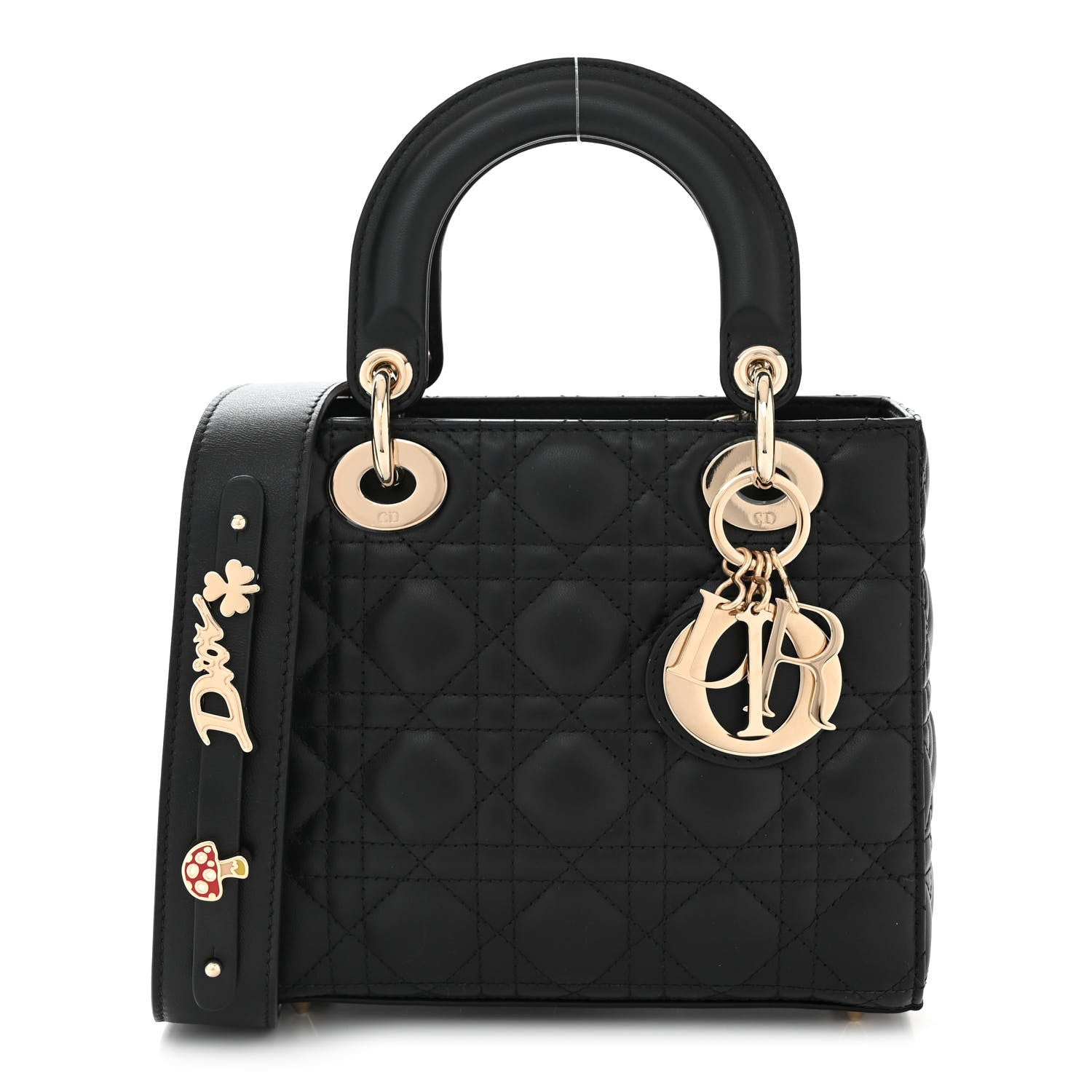 Christian Dior Lambskin Cannage Small My ABCDior Lady Dior Black 1 of 11