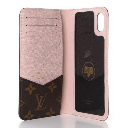 Louis Vuitton Monogram iPhone XS Max Folio Case Rose Ballerine 5 of 7