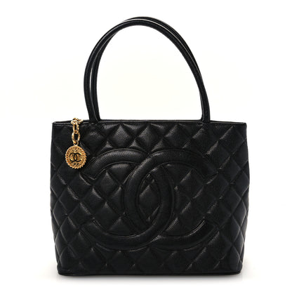 Chanel Caviar Quilted Medallion Tote Black 1 of 9