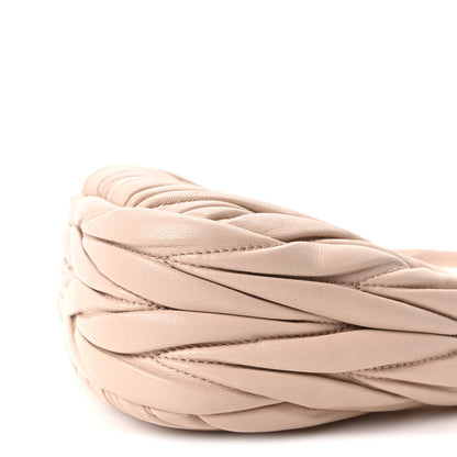 Miu Miu Nappa Matelasse Mini Wander Hobo Cipria 9 of 9