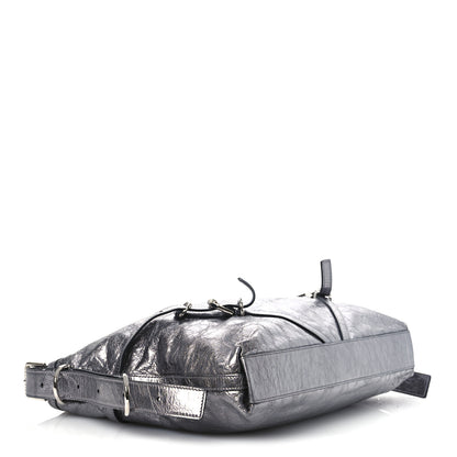 Givenchy Metallic Calfskin Medium Voyou Bag Silver 4 of 11