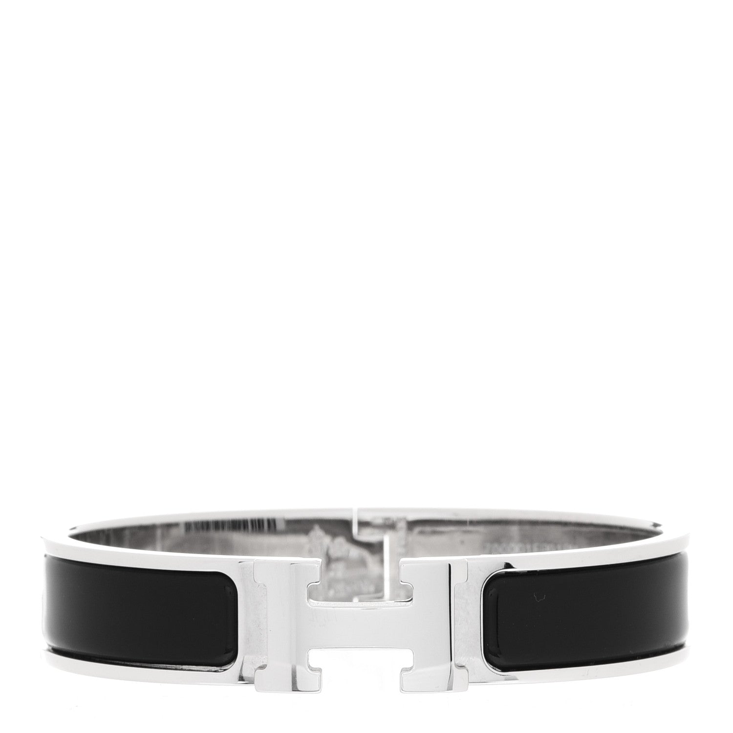 Hermes Enamel Narrow Clic Clac H Bracelet PM Black 2 of 17