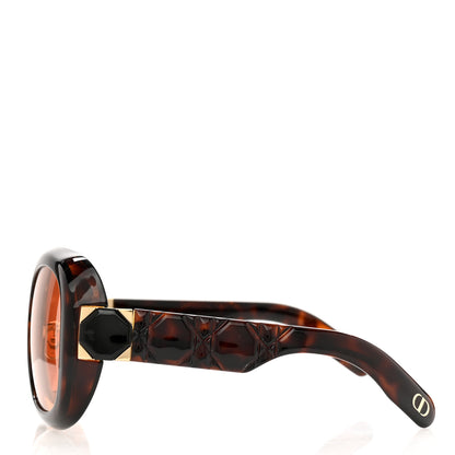 Christian Dior Acetate Cannage Lady 95.22 Sunglasses Havana 3 of 8