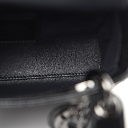 Christian Dior Metallic Patent Micro-Cannage Mini Lady Dior Onyx Black 10 of 11