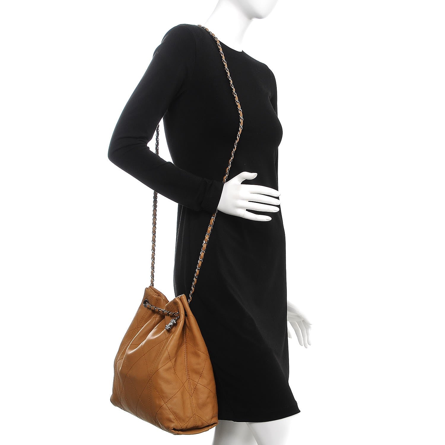 Chanel Lambskin Soft Touch Shoulder Bag Camel 3 of 10