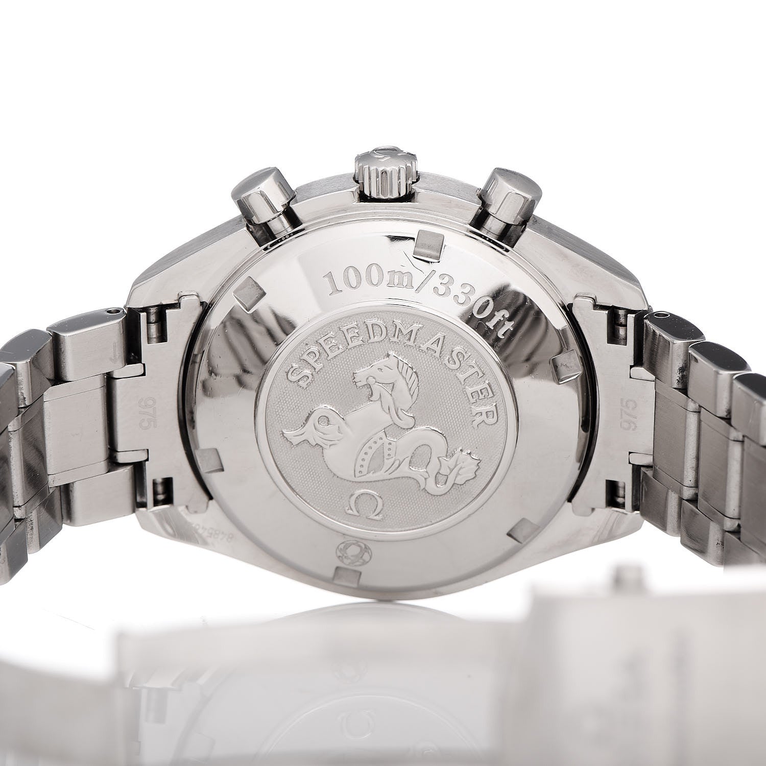 Omega Stainless Steel 40mm Speedmaster Chronometer Automatic Watch Black 323.30.40.40.06.001 5 of 7