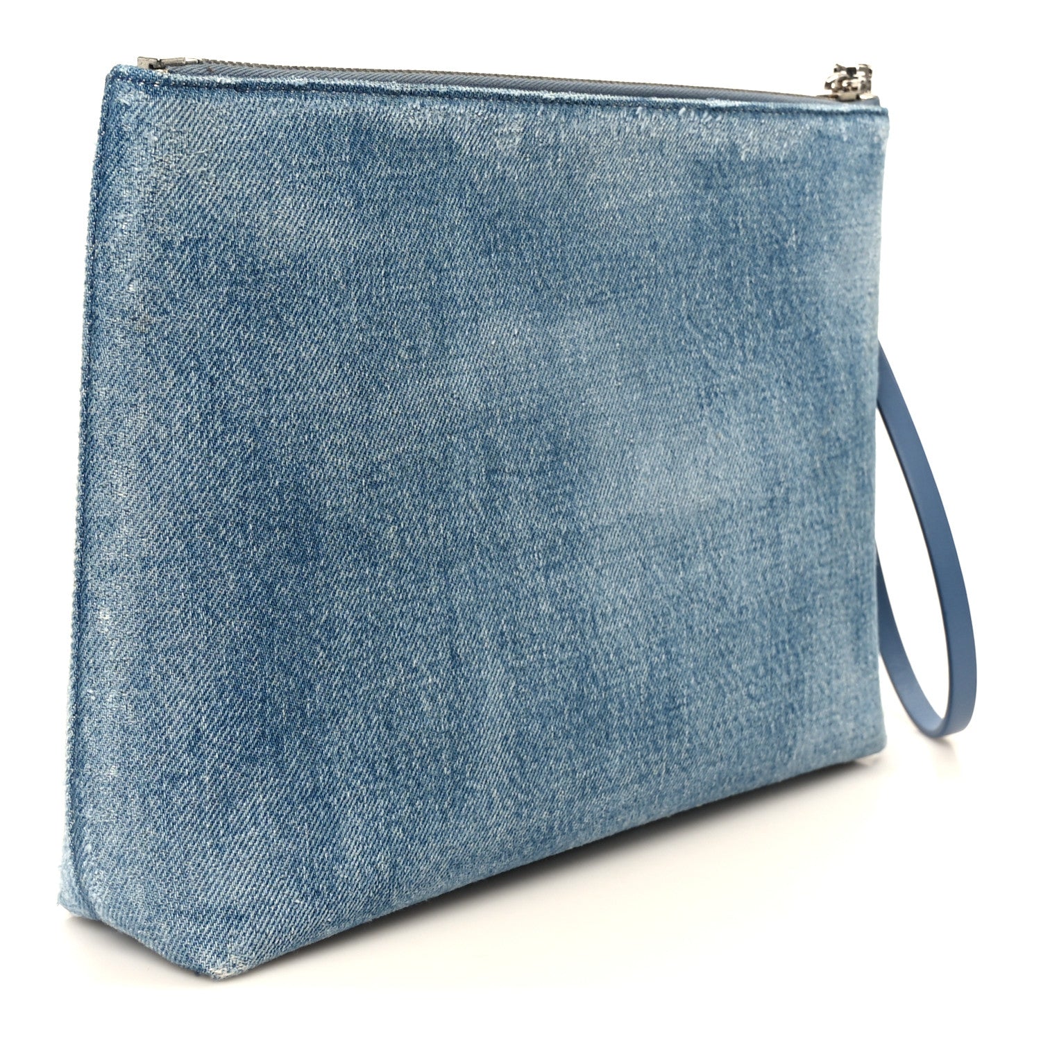 Givenchy Denim Travel Pouch Wristlet Medium Blue 3 of 10