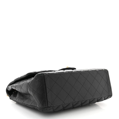 Chanel Lambskin Quilted Maxi Single Flap Black 4 of 12