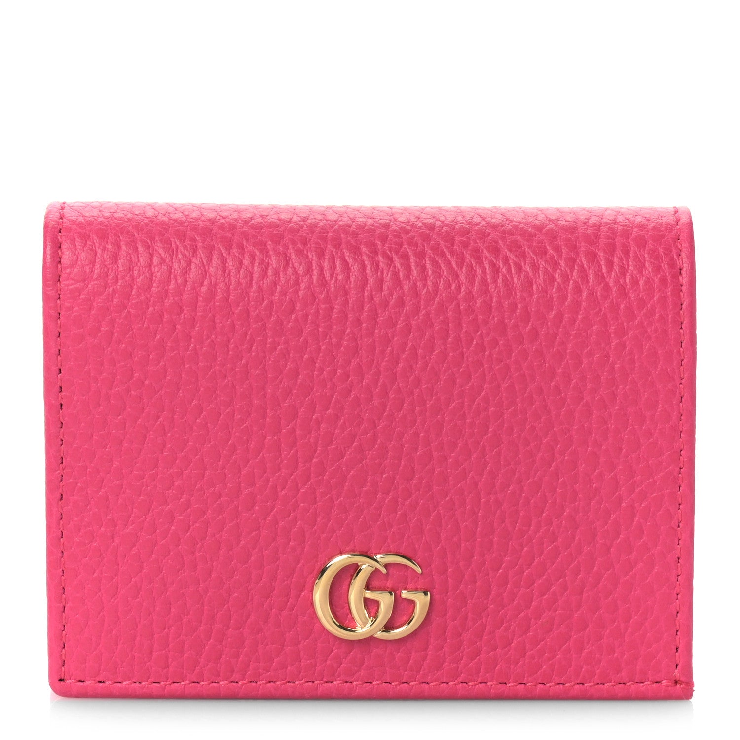 Gucci Dollar Calfskin GG Marmont Card Case Box Pink 1 of 8