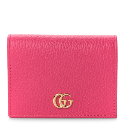Gucci Dollar Calfskin GG Marmont Card Case Box Pink 1 of 8