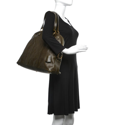 Saint Laurent Calfskin Oversized Muse Dark Grey 2 of 20