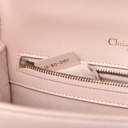 Christian Dior Lambskin Studded Small Diorama Flap Bag Nude 9 of 10