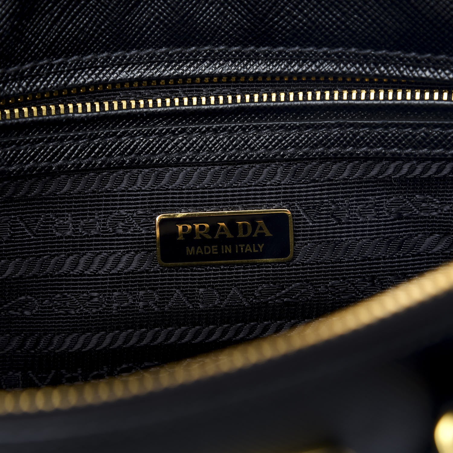 Prada Saffiano Lux Mini Galleria Double Zip Tote Black 5 of 8