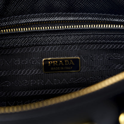 Prada Saffiano Lux Mini Galleria Double Zip Tote Black 5 of 8