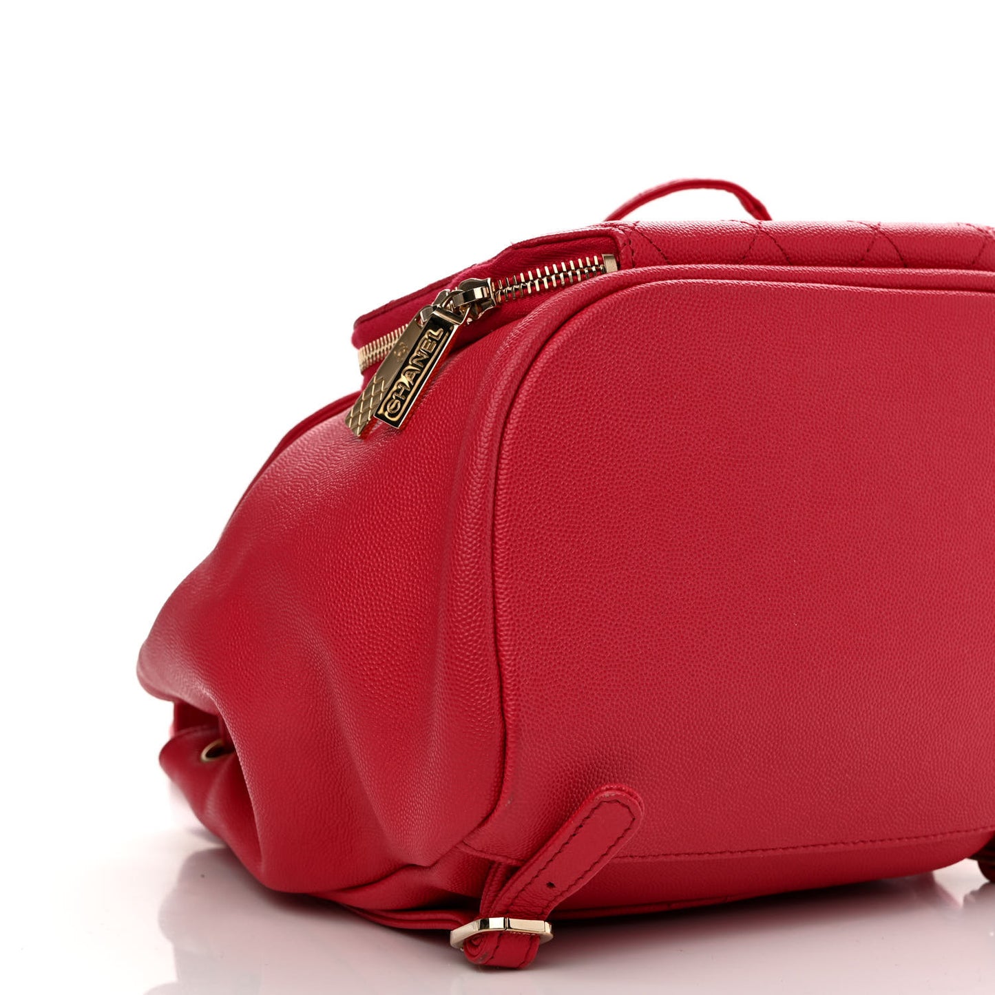 Caviar Quilted Business Affinity Backpack Dark Red