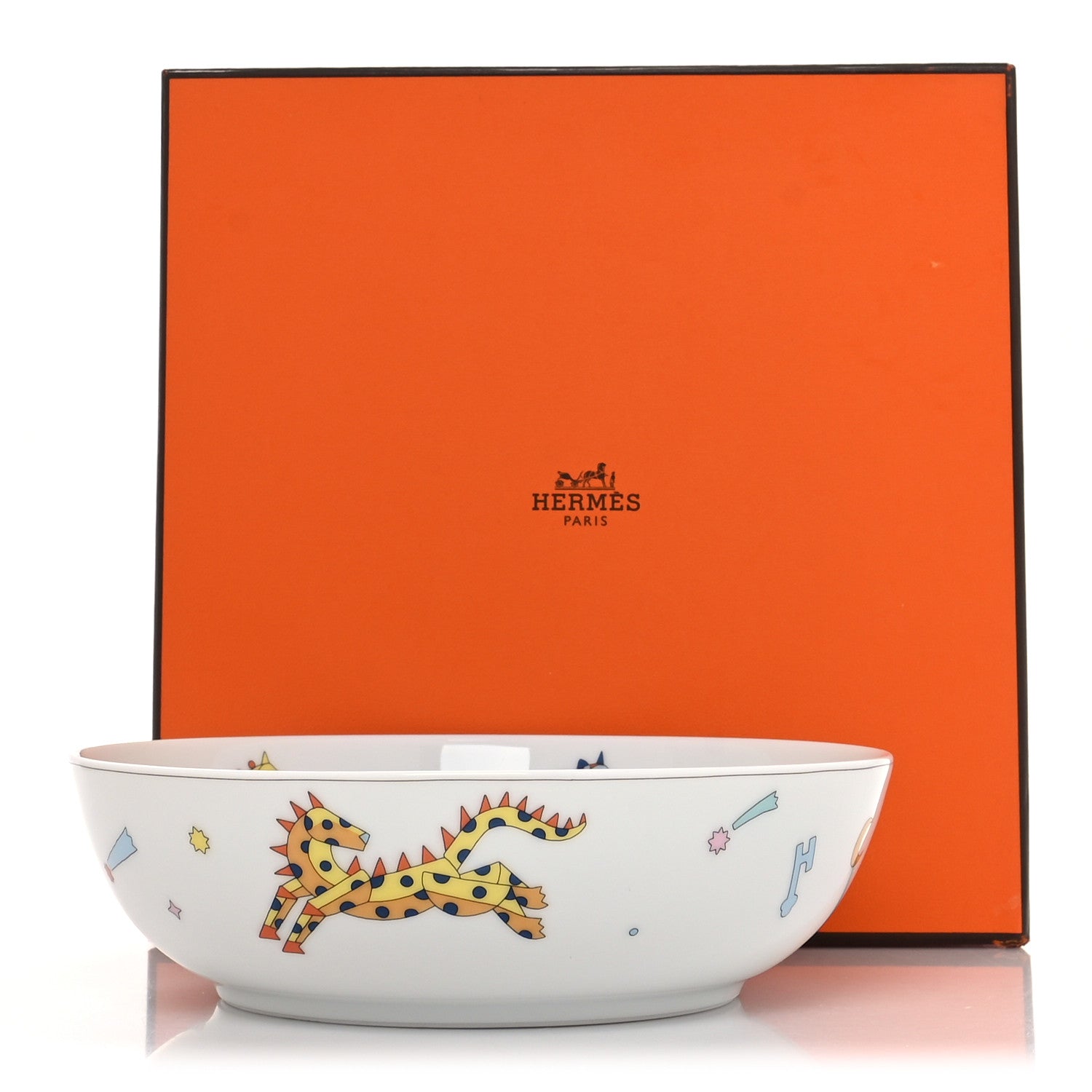 Hermes Porcelain Epopee Cereal Bowl 8 of 8