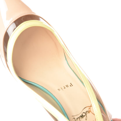 Christian Louboutin Patent PVC Paulina 100 Pumps 39 Poudre 10 of 10