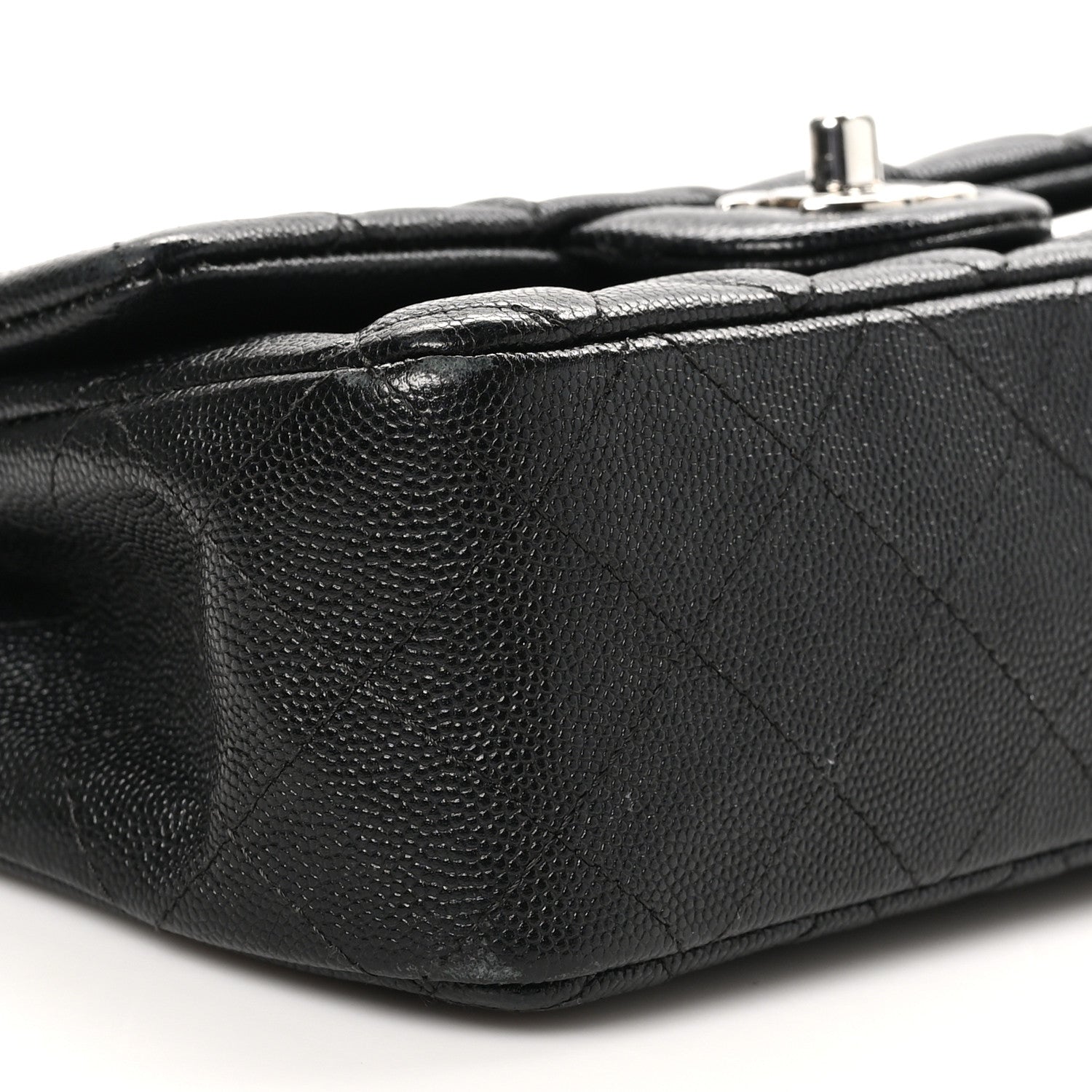 Chanel Caviar Quilted Mini Rectangular Flap Black 9 of 11