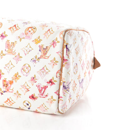 Louis Vuitton Watercolor Aquarelle Speedy 30 White 7 of 8